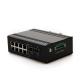 8×10/100/1000M RJ45 Industrial POE Switch , Power Over Ethernet Switch