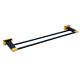 Solid Brass Bathroom Accessory Double Bathroom Towel Bar With Gold Plated