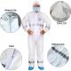 Non Woven Isolation Disposable Microporous Coveralls Waterproof Reflective For Men