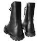 Stylish Cowhide Leather Safety Boots with Hard Toecap and Shock-Resistant Rubber Sole
