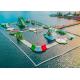 Seaside Resort Outdoor Inflatable Water Parks , Adults Sport Aqua Ea Floating Water Inflatable Park