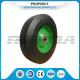 Galvanized Surface Solid Rubber Wheels , 8 Inch Solid Rubber Tires Centered Hub