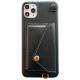 Neck Strap Phone Case , Leather Mobile Cover Adjustable Length Goes With A Card Holder