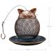 Classical Punch Press Stamping All Metal Bird Feeder Bronze Colored