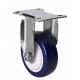 3703-87 Edl Chrome 3 80kg Rigid TPU Caster with 2.5mm Thickness and Single Ball Bearing