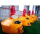 Sleepers Track Slabs Heavy Duty Cement Mixer , Durable Low Wear Orange Refractory Pan Mixer