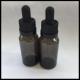 Black Empty PET E Liquid Bottles , Medical Grade Plastic Eye Dropper Bottles
