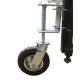 4in Heavy Duty Rubber Wheel Spring Loaded Gate Caster 360 Degree Rotation