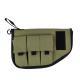 Nylon Pistol Gun Bag With 3 Mag Pocket- Army Green