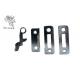 Black  / Silver Funeral Coffin Latch , Customized Adult Iron Coffin Lock