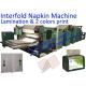 Two Colors Printing 7.87X6.5 Interfold Dispenser Napkin Machine