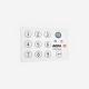 PET PC PVC Material PCB Membrane Switch Keypad With Top Embossing Multipurpose