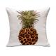 Cotton Line Decorative Square Throw Pillow Covers Set Cushion Case for Sofa Bedroom Car Pineapple Pillowcases 18 x 18 In