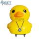 Yellow Fiber Glass Duck Swing Kiddy Ride Machine CE Certificate 130W
