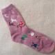 Vivid cartoon christmas patterned design winter wool OEM supersoft thick socks for female