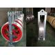 2 Ton Capacity Locking Rope Pulley , Wire Pulling Pulley With Aluminum Sheave