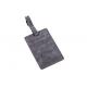 Grey Genuine Leather Tag Rectangle Pu Leather Luggage Tag Souvenir Gift