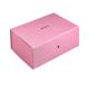 Pink And Black Cardboard Gift Packaging Box For Earrings Necklace