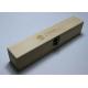 Natural Style Small Pine Wood Storage Box Laser Engraved Logo With Hinged Lid / Front Clasp