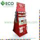 Corrugated Cardboard Greeting Card Display Stand, Multi Shelf Display Stands For Gift Card