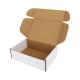 White Corrugated Shipping Boxes Customized Carton With Book Shape G Shape