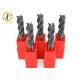 4 Flute Carbide End Mill Cutting Bits With Straight Shank 30°/35°/38°/45°/55° Helix Angle