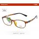 Brown Color Ultra Light Eyeglass Frames For Men And Women Wrap Pattern