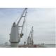 Ship Deck Hydraulic Telescopic Crane , Fail Safe Brakes Offshore Pedestal Crane