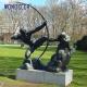 Bronze Sculpture Of Greek Mythological Figure Hercules Archer In Park