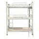 Thickened Steel School Furniture Three Layers Metal Bunk Bed Less Space