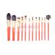 Artist Orange Limited Edition Makeup Brush Collection With Best Bristles And Nature Wood Handle