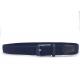 Dark Blue Mens Elastic Woven Stretch Belt With Pin Buckle Wide 1-3/8 Inches