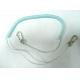 Sky blue color retractable stretchy coiled fishing lanyard rope string tether safety line