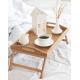 Natural Color Bamboo Serving Tray , Wooden Bed Tray With Legs For Outdoor Indoor