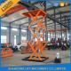 Stationary Hydraulic Scissor Lift , 4.8m Height Material Loading Warehouse