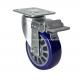 Medium Duty 5 250kg Plate Brake TPU Caster with Zinc Plated and 6725-86