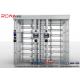 Double Lane Full Height Turnstile 304 Stainless Steel Turnstiles CE Approved