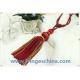 Fashion custom long tassel fringe trimming for curtain attractive tieback hanging ball
