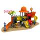 Theme Roof Outdoor Playground Equipment , Child Play Slide Multi - Functional