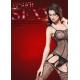 High Quality Pink Banded Diamond Net Seamless Halter Cut out Mini Chemise Dress
