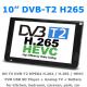 10 DVB-T2 MPEG4 H265 HEVC H264 Portable TV PVR Multimedia Player Digital Analog kitchen bedroom car