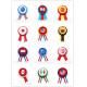 Satin Material Custom Award Ribbons Heat Transfer Printing CE Certification