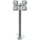 LED light tower-4x50W LED-4.2m pneumatic telescopic mast