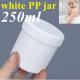 250g 500g Empty White Plastic Cream Jar Container for Cosmetic Packaging Round