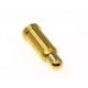 Stainless Steel Electrical SMT POGO Pins Gold Plated Spring Load Brass 10mm