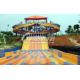 Commercial Multi Lane Variable speed Racing Water Slide with Stainless Steel Screw