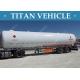 Truck LPG Tanker Trailer , Liquefied Natural Gas Methanol LPG Propane Tanker