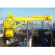 Electric Hydraulic Offshore Pedestal Crane 1T 30M Telescopic Boom With ABS Certificate