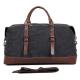 Large Grey Canvas Mens Luggage Duffel Bags For Outdoor 21.5 L X 9.5 D X 12 H 