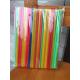 Colorful Straight Straws Disposable Drinking Straw plastic  245*7.5 mm
